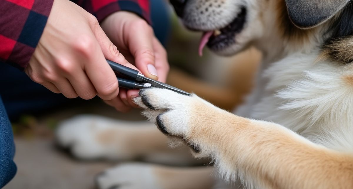 Couper les ongles d'un chien