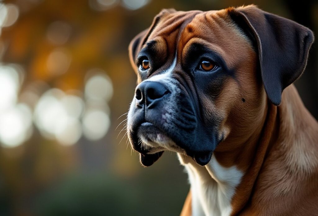 chiens de la race boxer