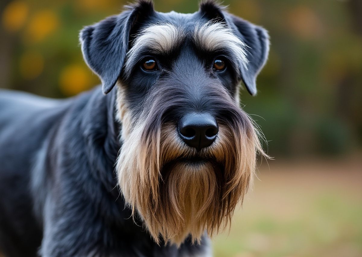 photo d'un chien schnauzer géant